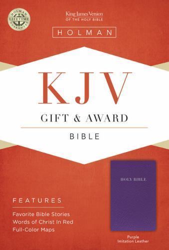 KJV Gift and Award Bible, Purple Imitation Leather by Holman Bible Publishers...