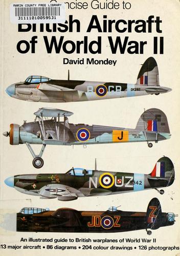 The Hamlyn Concise Guide to British Aircraft of World War II Mondey, David - book cover